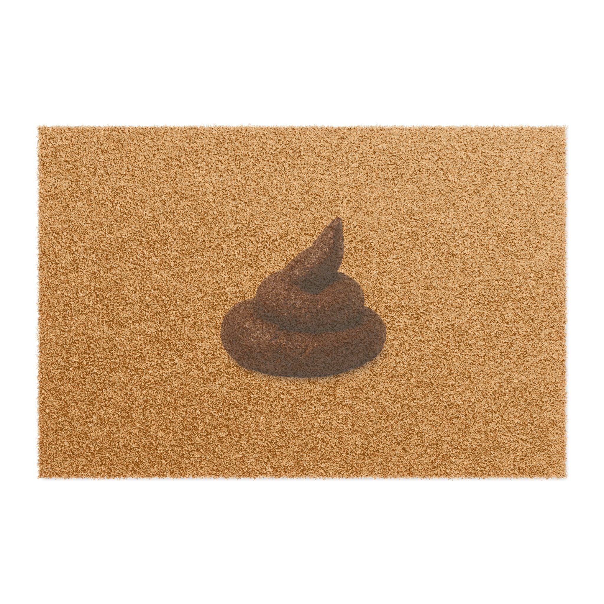 Funny Poop Emoji Doormat — Humorous Welcome Mat for Home & Apartments
